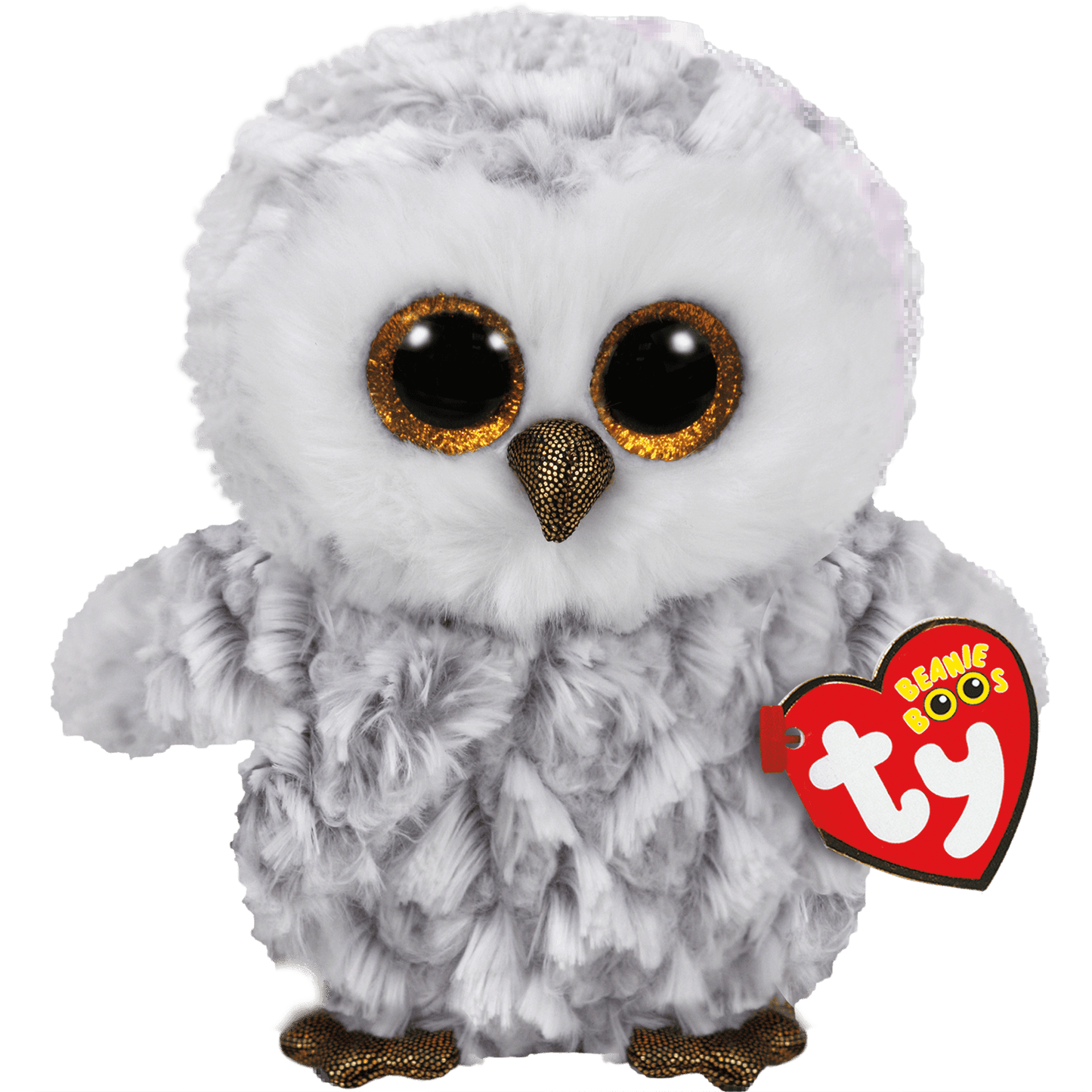 TY OWLETTE WHITE OWL BEANIE BOO - REGULAR 15CM