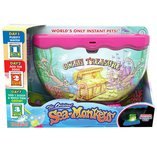 Sea Monkeys Ocean Treasure Tank ( with light ) blue/pink