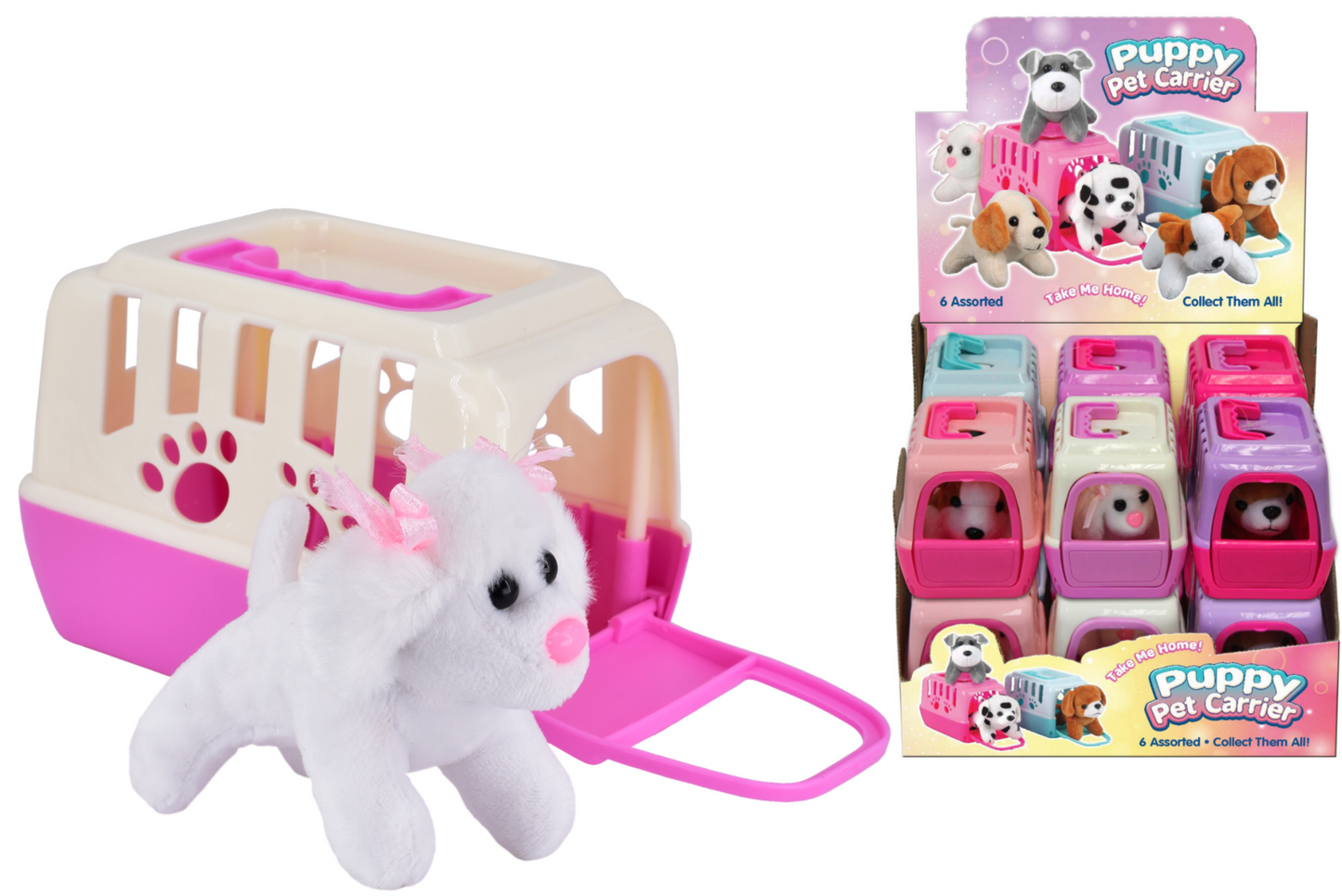 PLUSH DOG IN CARRY CASE