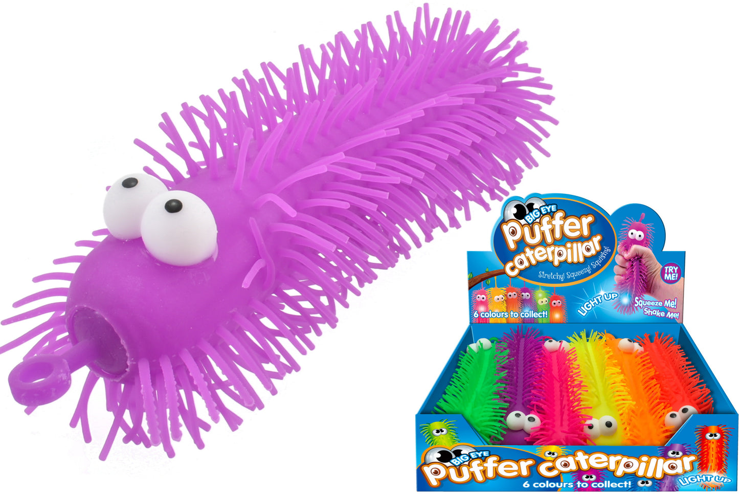 PUFFER CATERPILLAR WITH LIGHT