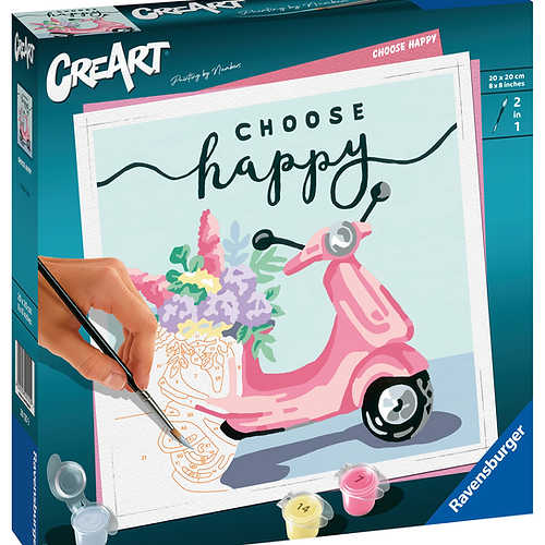 CreArt Choose Happy Paint By Numbers – Hopkins Of Wicklow
