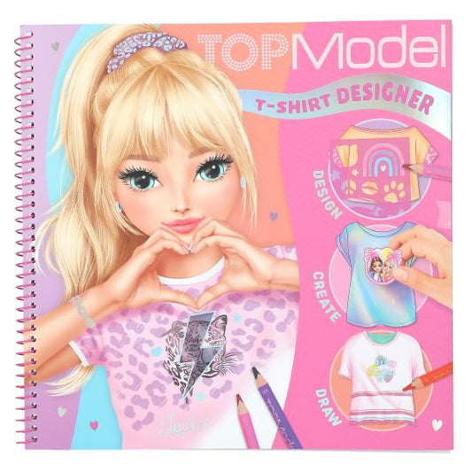 Top Model T Shirt Designer Colouring Book