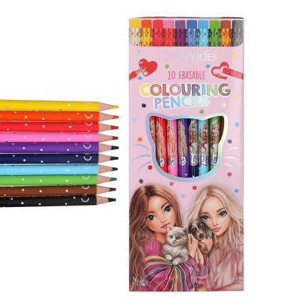Top Model Erasable Colouring Pencils