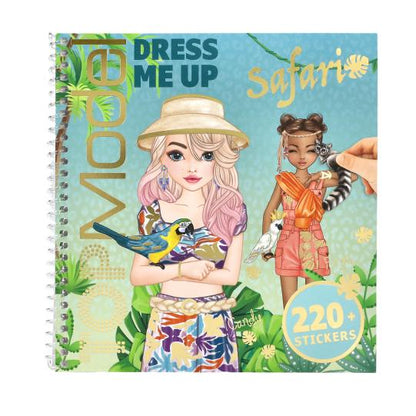 Top Model Dress Me Up Stickerbook Safari