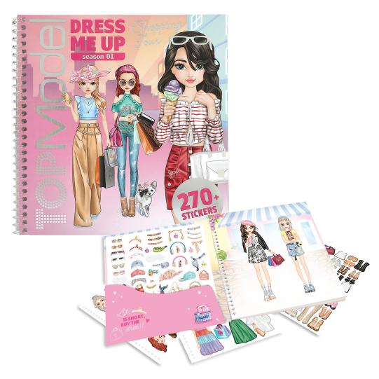Top Model Dress Me Up Stickerbook Shopping Tour