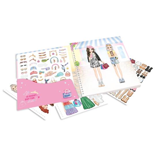 Top Model Dress Me Up Stickerbook Shopping Tour