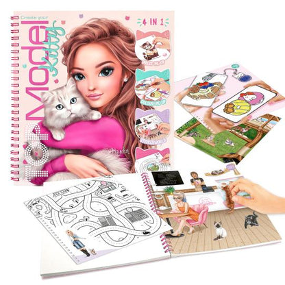 Top Model Create Kitty Colouring Book