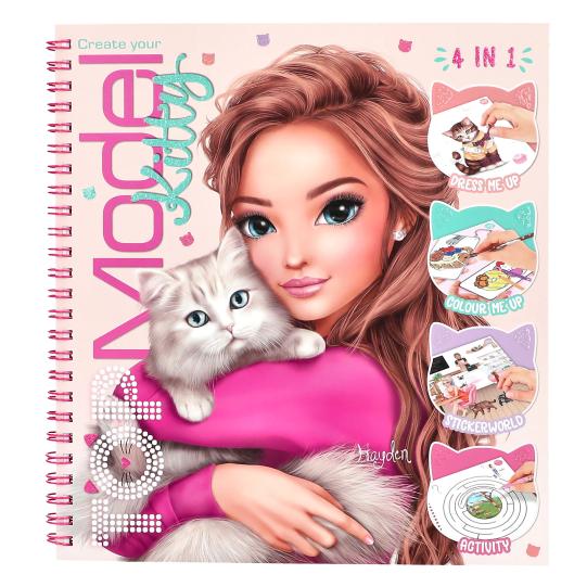 Top Model Create Kitty Colouring Book