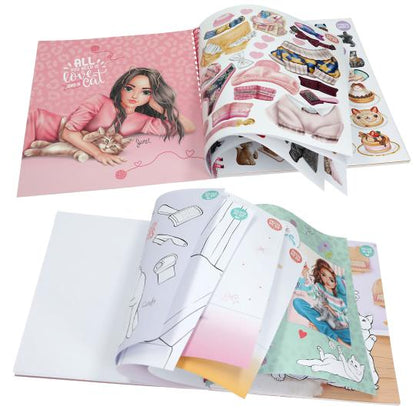 Top Model Create Kitty Colouring Book