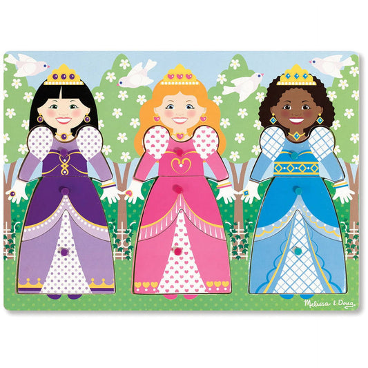 Melissa & Doug Woden Peg Puzzle Princess