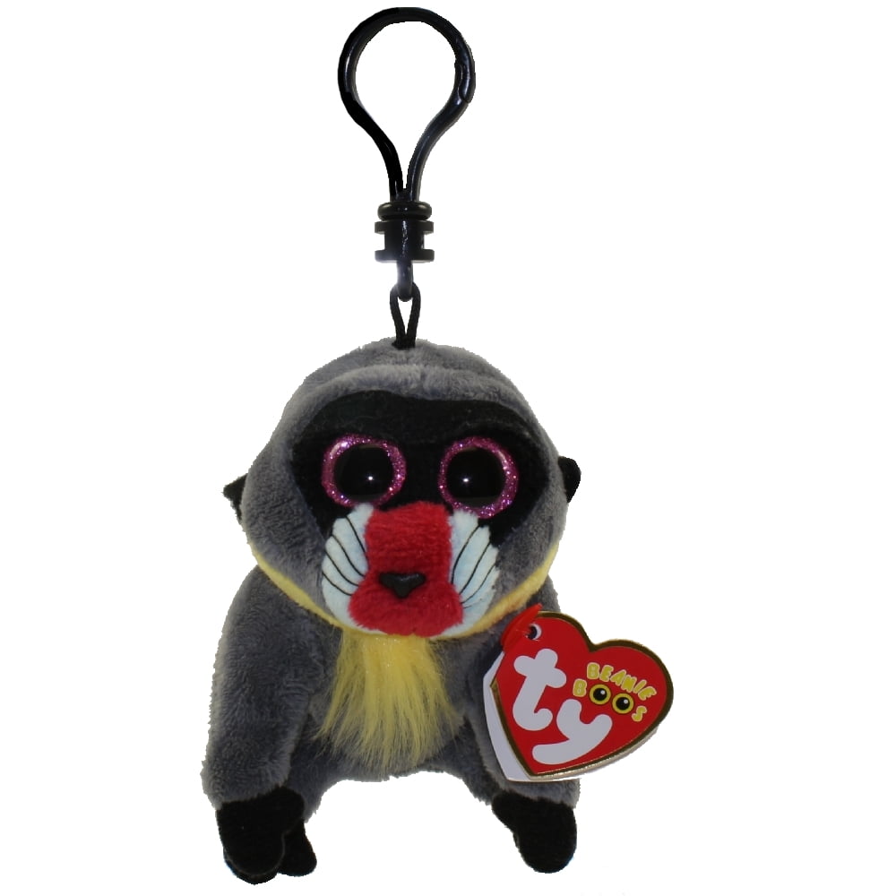 TY Wasabi Monkey Beanie Boo Keyclip