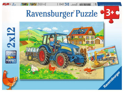 Ravensburger Hard At Work 2 x 12 Pc Jigsaw