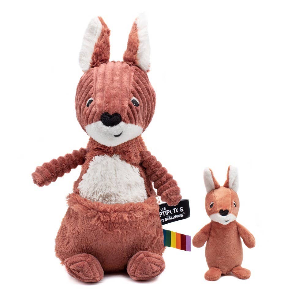 Les Ptipotos Keith Kangaroo Mum & Baby Soft Toy