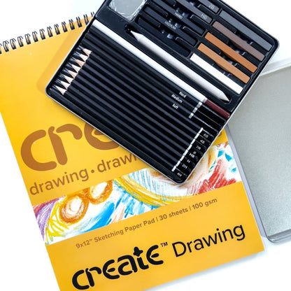 Create Sketching Bundle 27pcs
