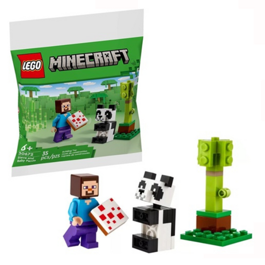 LEGO 30672 Minecraft Steve & Baby Panda