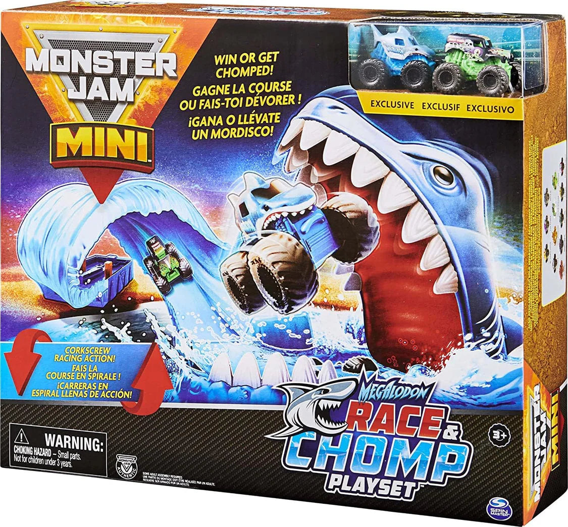 Monster Jam Race & Chomp Play Set
