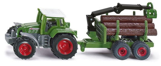 Siku Tractor & Forestry Trailer 1:87 Scale