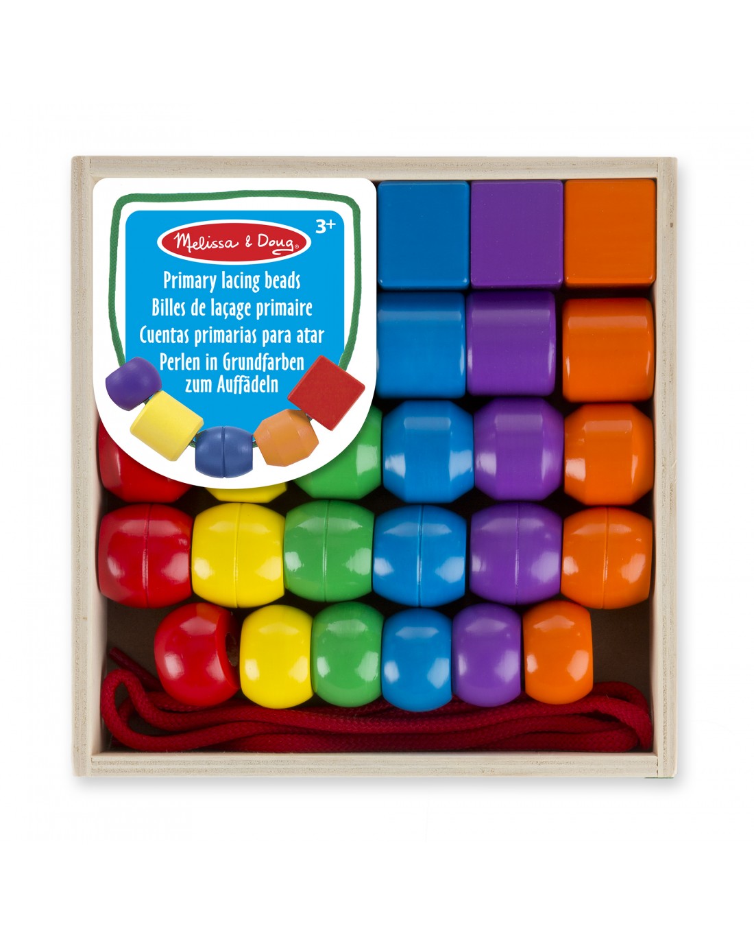 Melissa & Doug Primary Lacing Beads