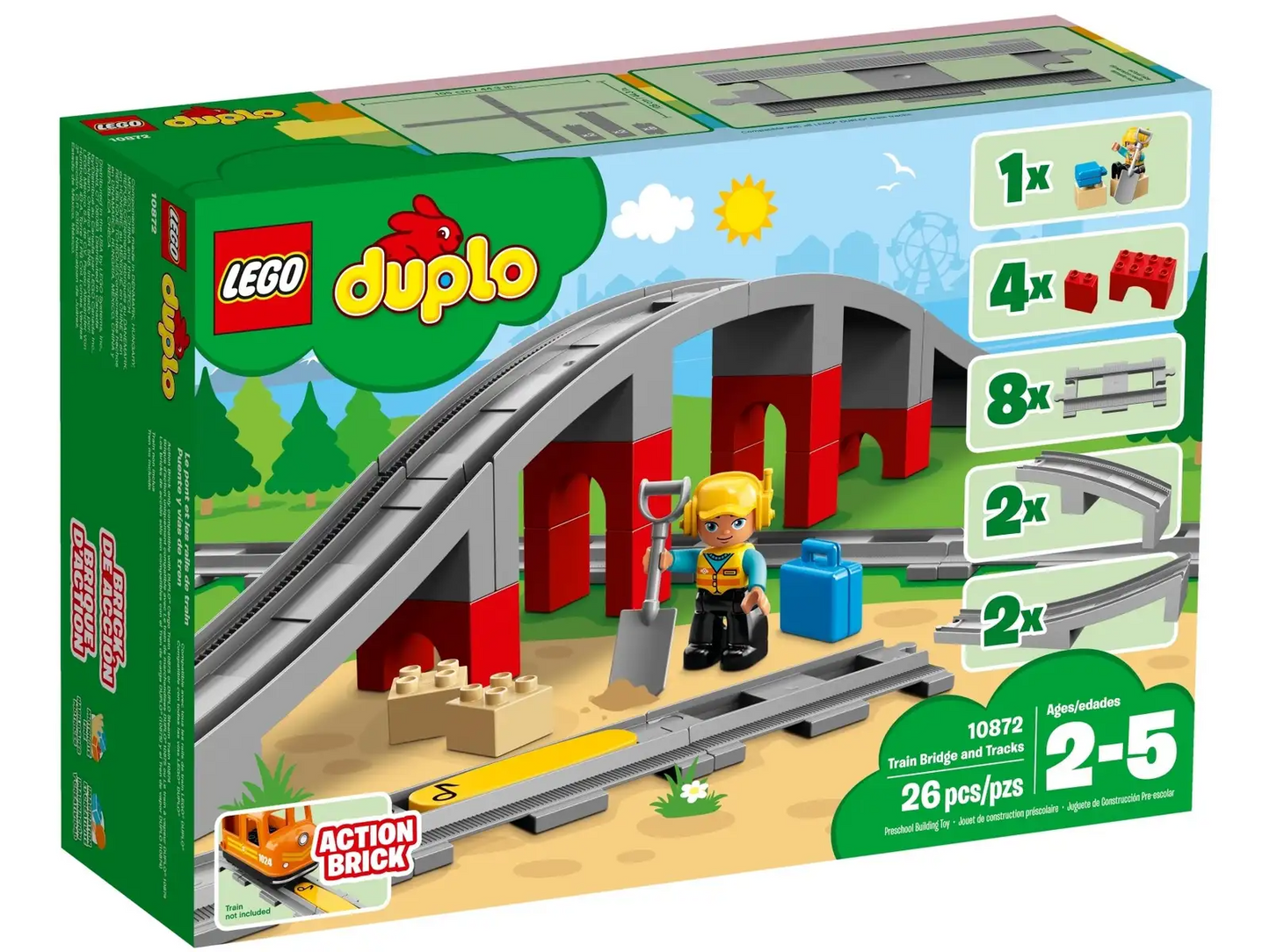 LEGO 10874 Duplo Train Bridge & Tracks