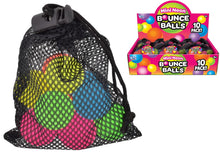10 Neon Mini Bouncy Balls
