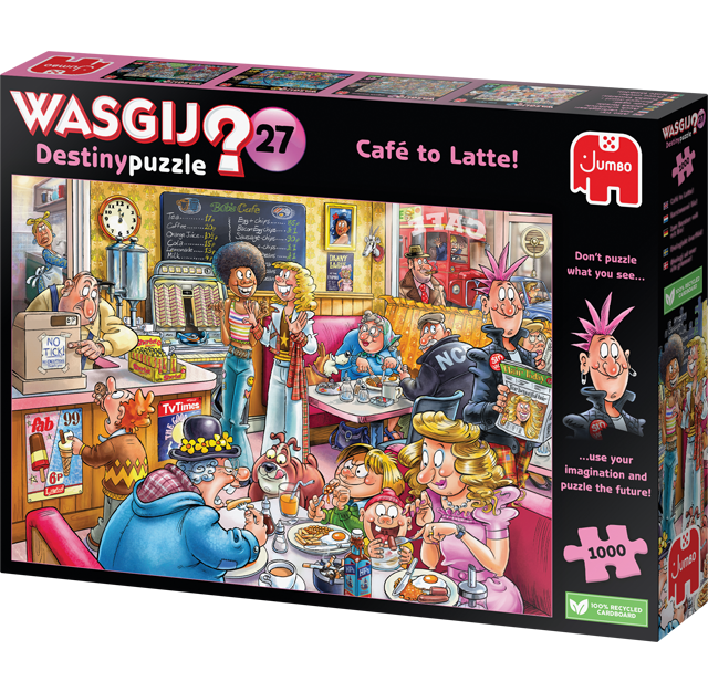 WASGIJ Destiny Cafe to Latte! 1000 Piece Jigsaw Puzzle