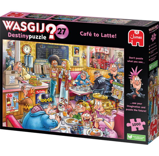 WASGIJ Destiny Cafe to Latte! 1000 Piece Jigsaw Puzzle