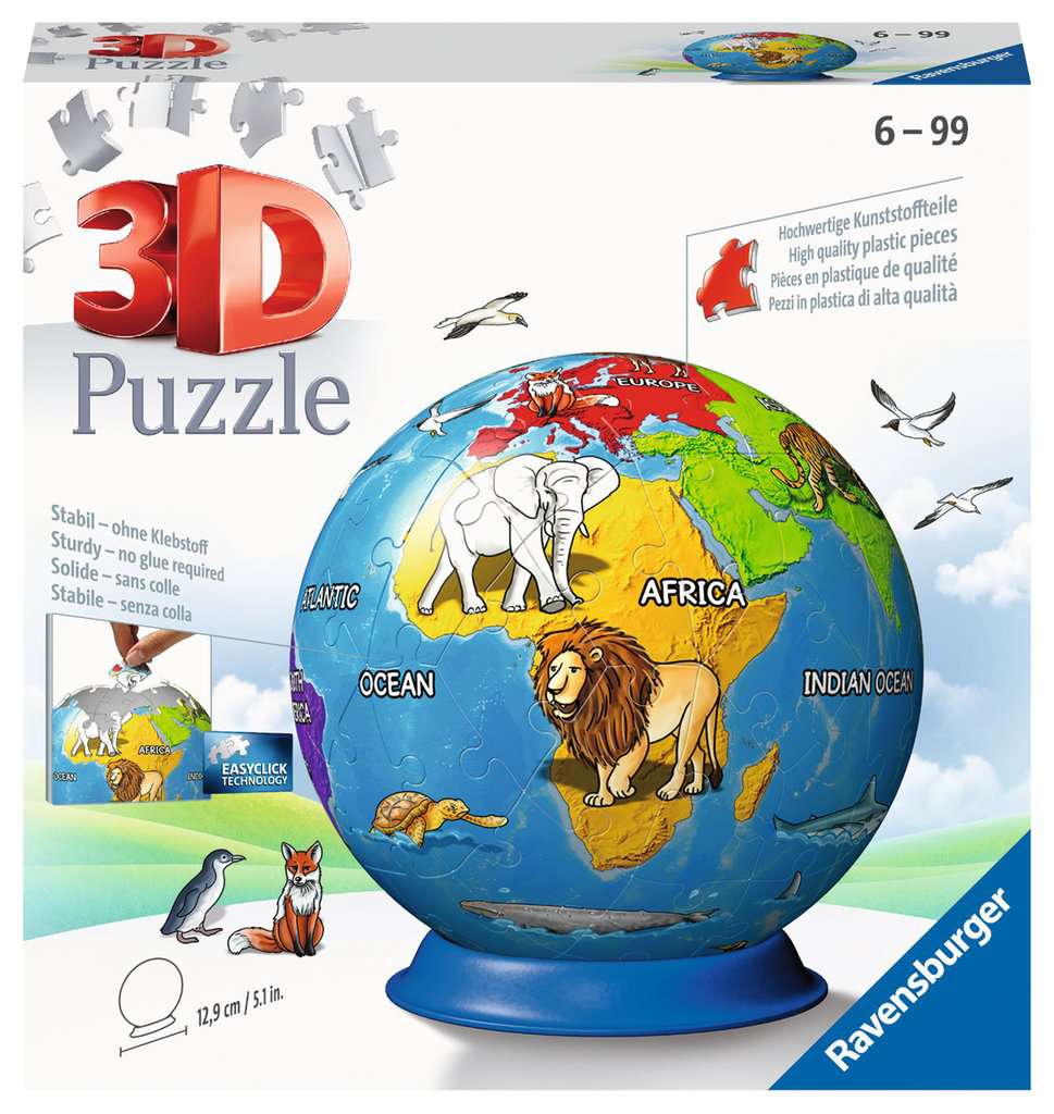 Children's Globe 72 Piece 3D Jigsaw Puzzle
