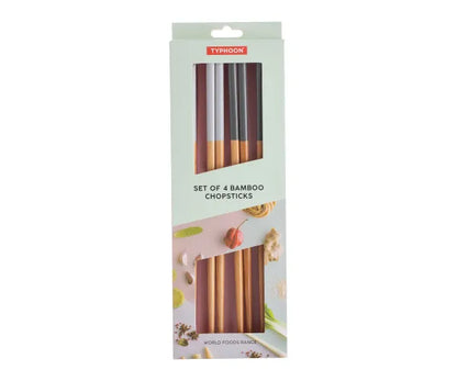 World Foods 4 Pairs Of Chopsticks
