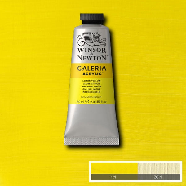 Winsor & Newton Galeria Acrylic 60ml Lemon Yellow