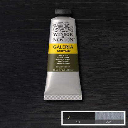 Winsor & Newton Galeria Acrylic 60ml Lamp Black