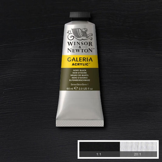 Winsor & Newton Galeria Acrylic 60ml Ivory Black