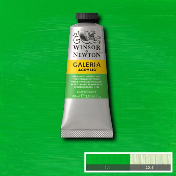 Winsor & Newton Galeria Acrylic 60ml Permanent Green Light