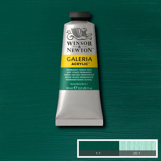 Winsor & Newton Galeria Acrylic 60ml Permanent Green Deep