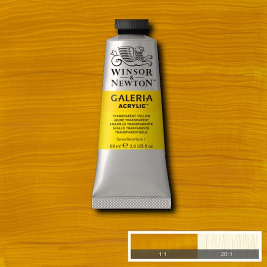 Winsor & Newton Galeria Acrylic 60ml Transparent Yellow