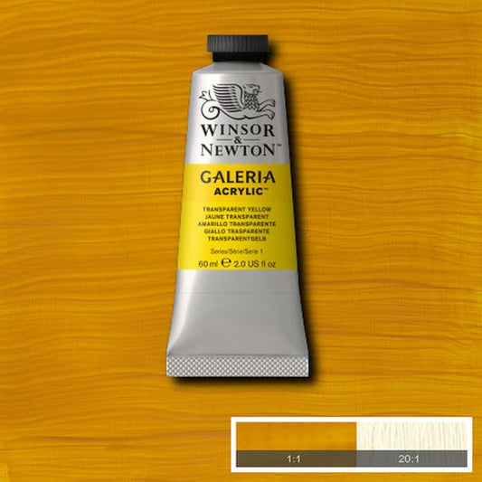 Winsor & Newton Galeria Acrylic 60ml Transparent Yellow