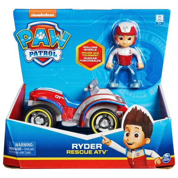 Paw Patrol Ryder Rescue ATV Basic Vehicle With Pup