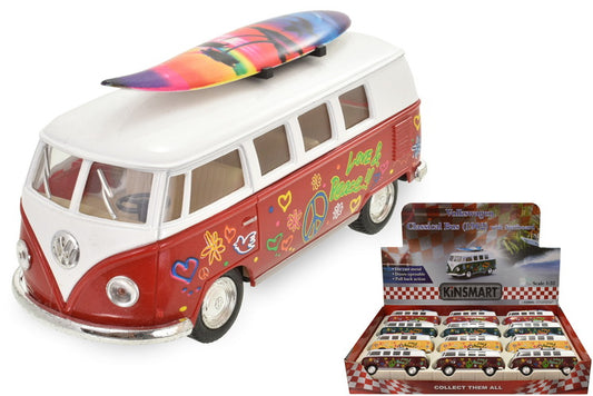 1962 VW Bus With Surfboard