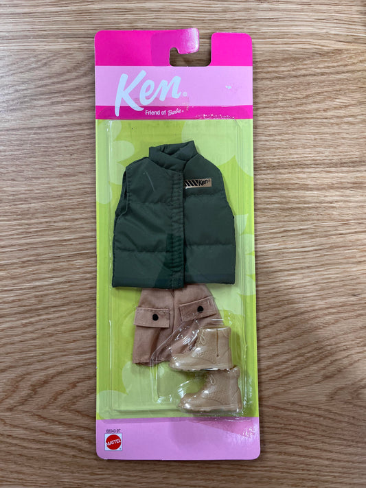 Ken Vintage Fashion Puffer Vest & Combat Boots