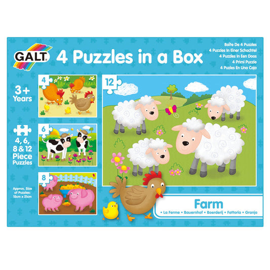 Galt Farm 4 Puzzles In a Box