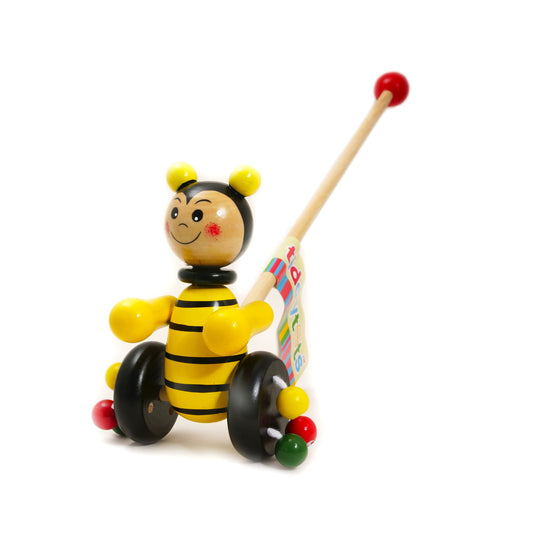 Wooden Push Along Bee