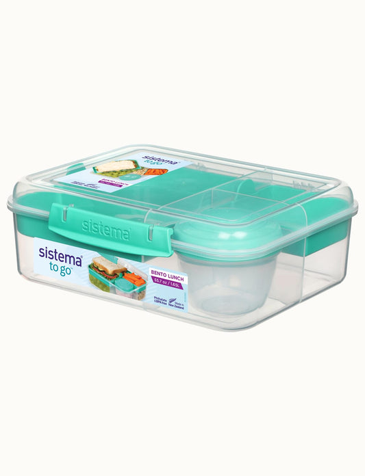 Sistema 1.65l Bento Lunch To Go Teal