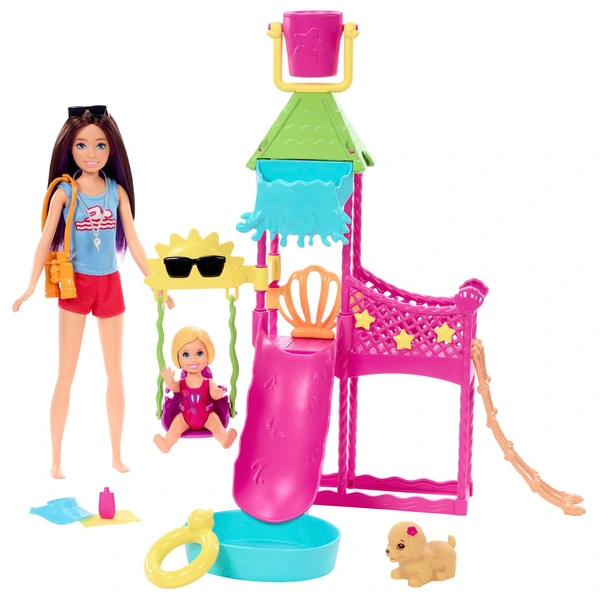 Barbie Skipper Big Babysitting Adventure Water Park Playset