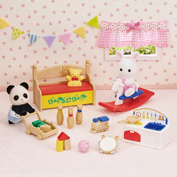 Sylvanian Baby's Toy Box Snow Rabbit & Panda Babies