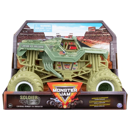 Monster Jam 1:24 Soldier Fortune Die Cast Monster Truck