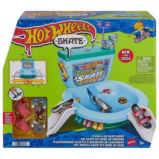 Hot Wheels Skate Flush & Go Skate Bowl