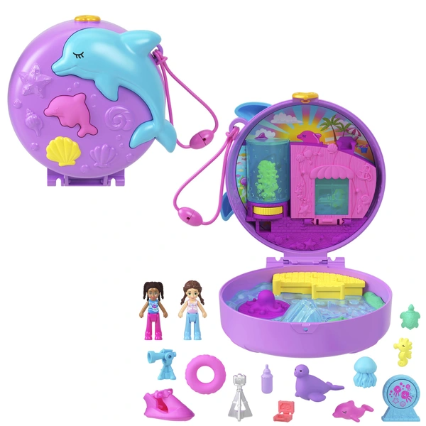 Polly Pocket Big World Dolphin Rescue Compact