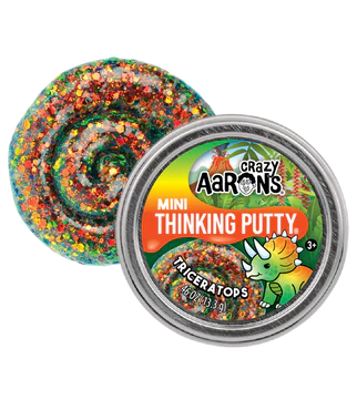 Crazy Aarons Thinking Putty Mini Tin Tricerat