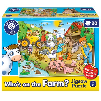 Orchard Who's On The Farm 20 Piece Puzzle