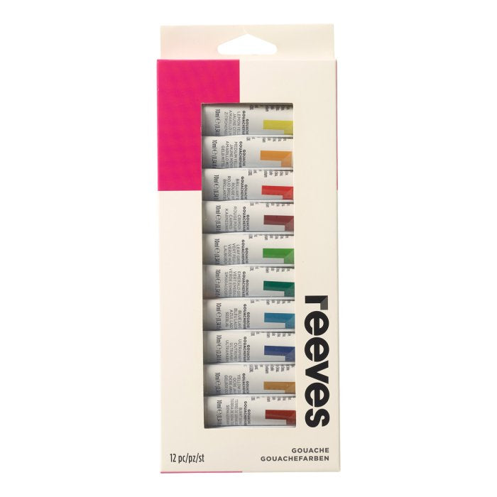 Reeves 12 Fine Gouache Hang Pack