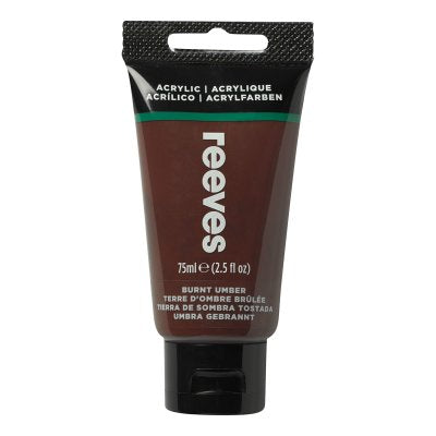 Reeves Acrylic 75Ml Burnt Umber